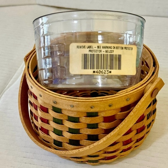 Longaberger Tree Trimming Collection 2003 Melody Basket and Tie On Vintage USA - Picture 7 of 14